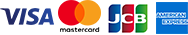 VISA mastercard JCB AMERICAN EXPRESS